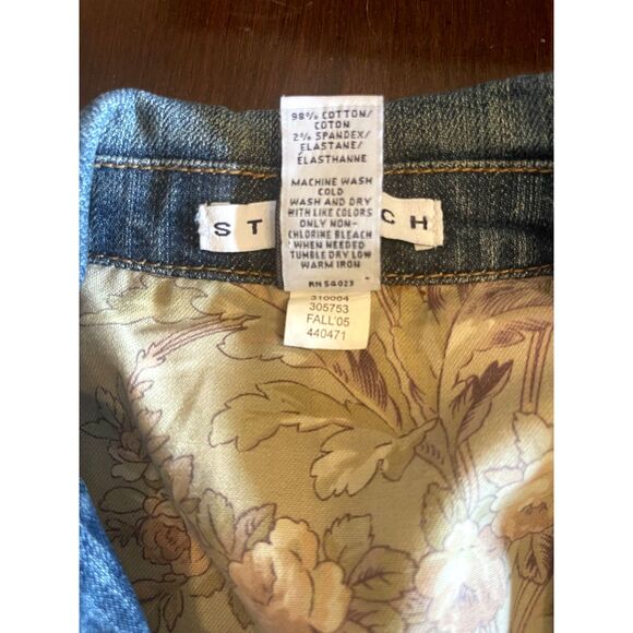 Vintage GAP Y2K Jean Jacket Size 14 Stretch Denim Classic Preppy Coastal Grandma - Picture 5 of 15